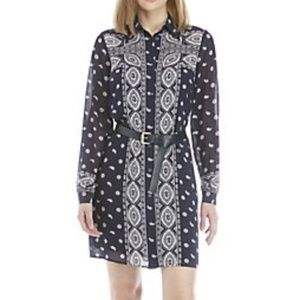 Michael Kors Navy Belted Dress